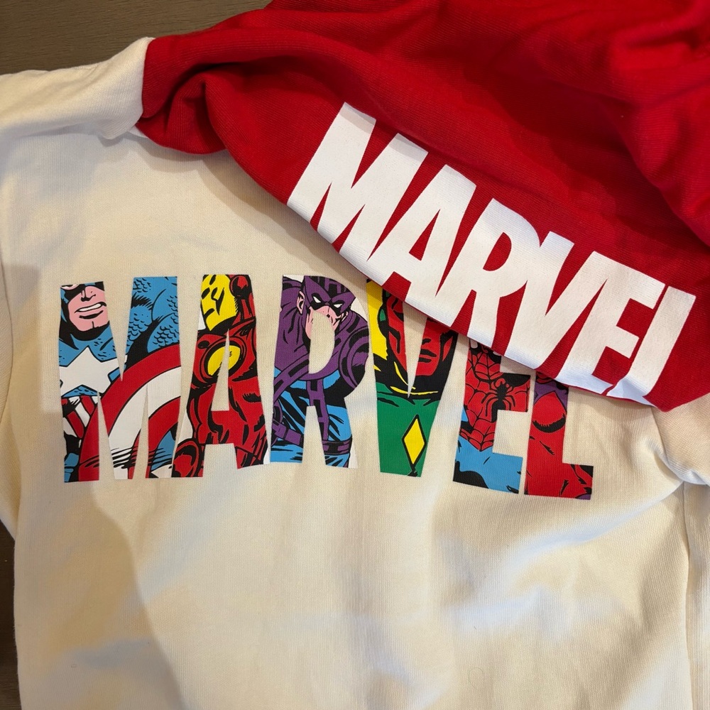 Marvel Kids Red and White Graphic T-Shirt